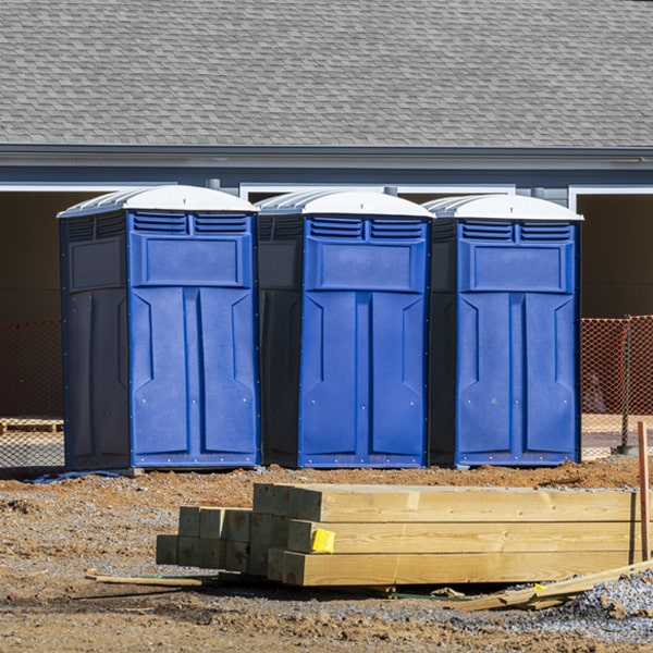 what is the cost difference between standard and deluxe portable toilet rentals in Kirkersville